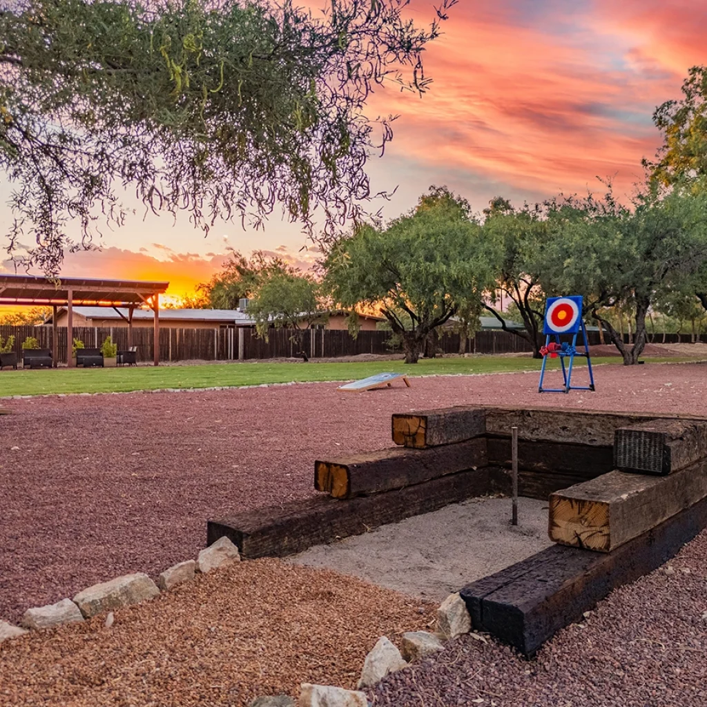 Family Games at Solana Spanish Villas Tucson Vacation Rentals Hero