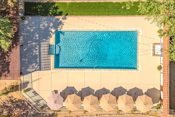 Tucson Villa with Pool Solana Spanish Villas Aerial Swimming Pool