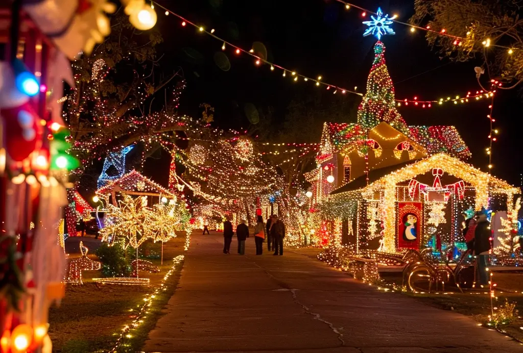 Winterhaven Festival of Lights Tucson Events near Solana Spanish Villas