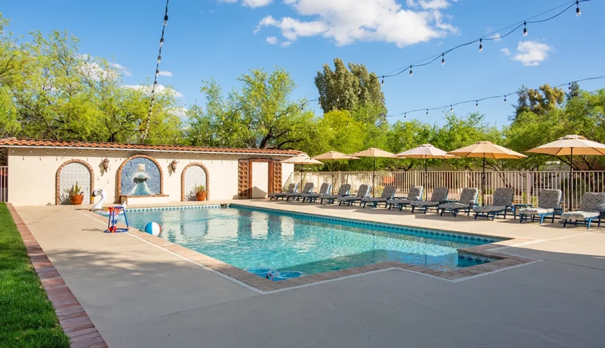 Relax in Tucson Summer Staycation Solana Spanish Villas airbnb Featured