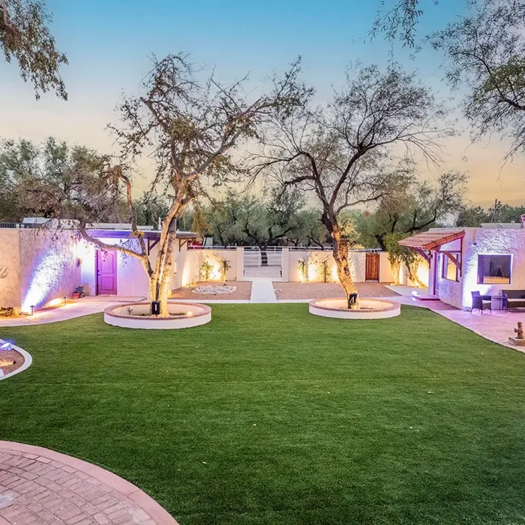 Drone Twilight Wedding Guest Ranch Tucson Solana