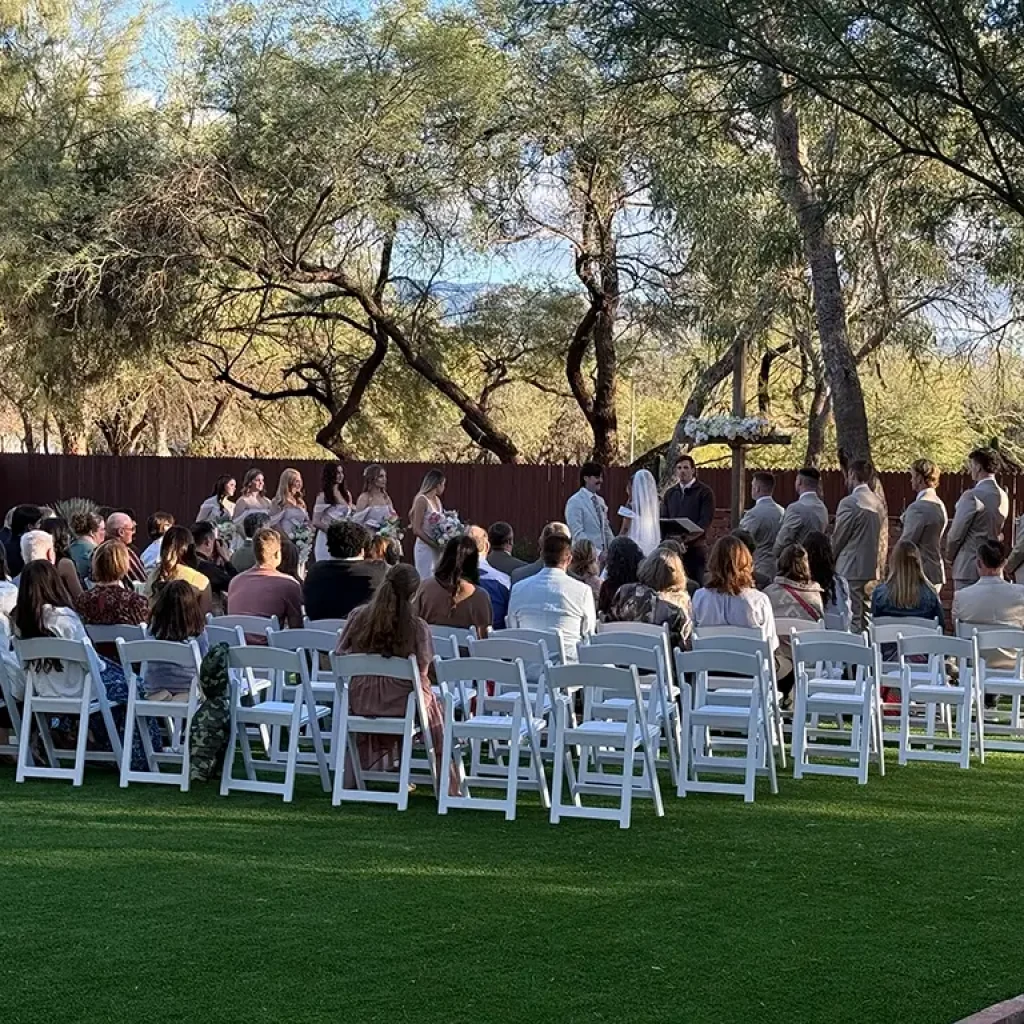 tucson wedding ceremony venue lawn solana guest ranch