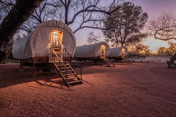 Tucson Conestoga Wagons 2 3 4 Exterior Twilight Solana Guest Ranch