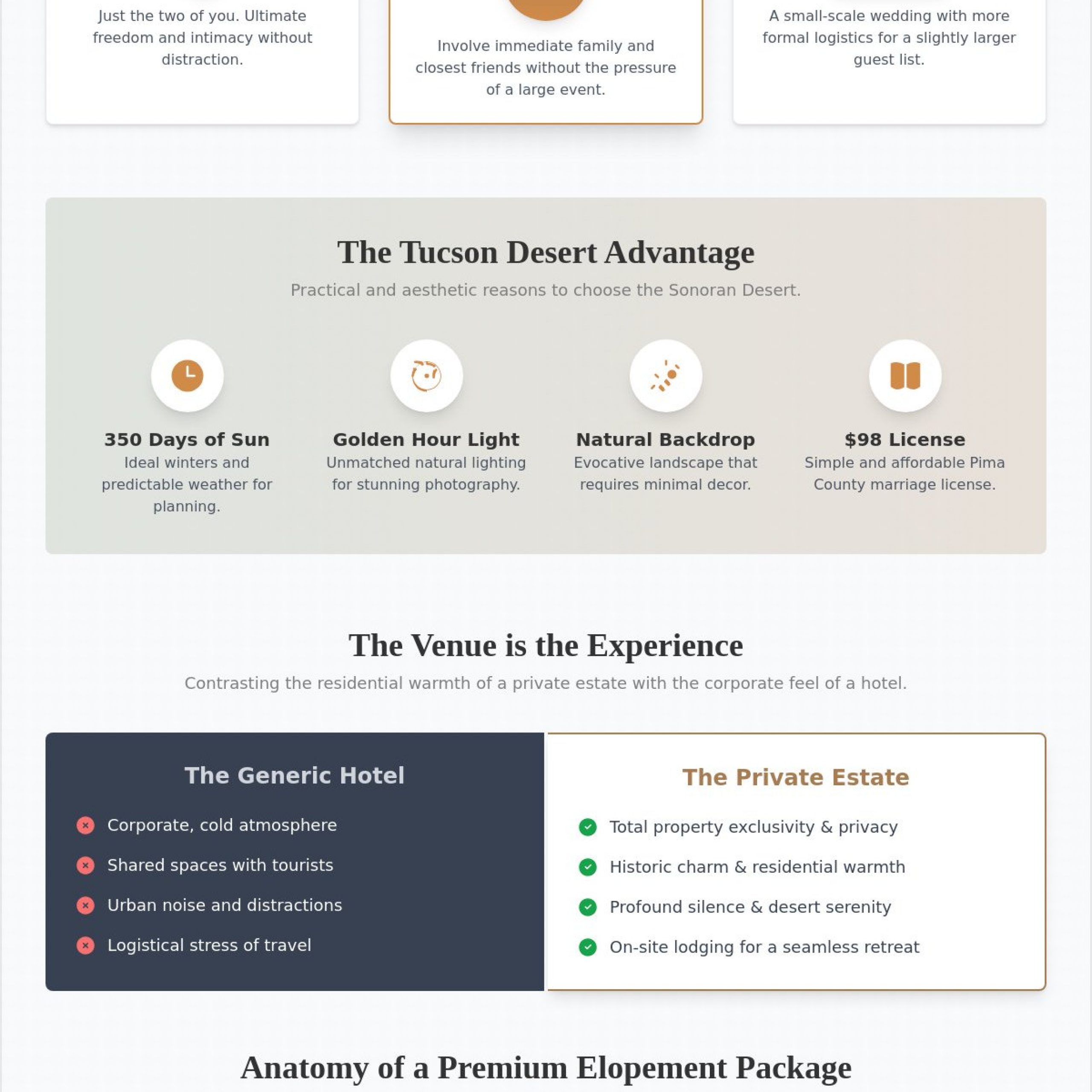 Elopement Venues Tucson: A Guide to Desert Elopement Packages for 2026