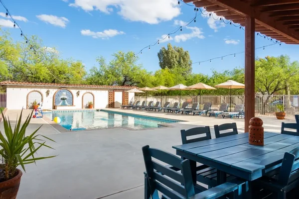 Heated Pool at Solana Guest Ranch Retreats and Camps Tucson