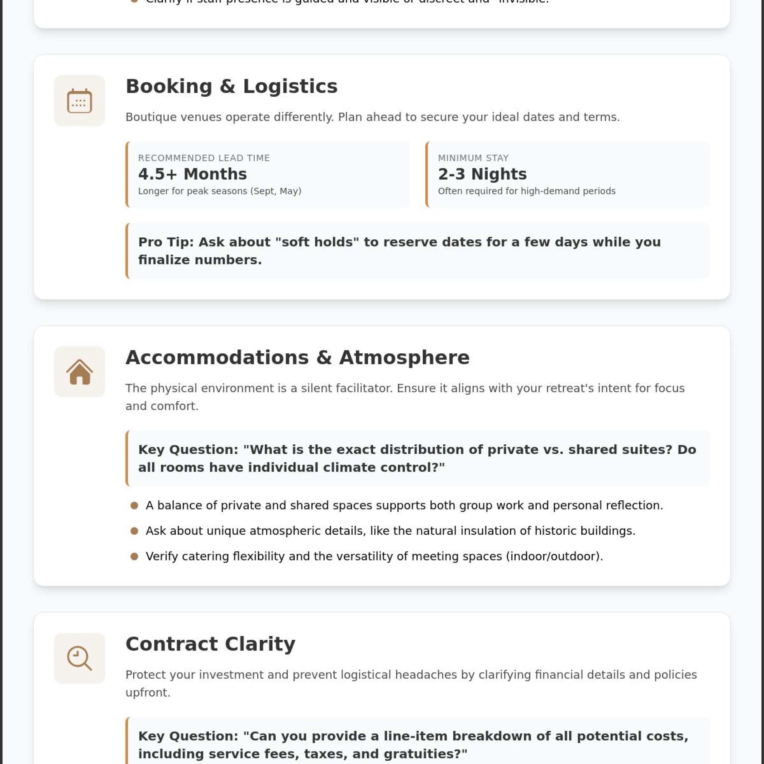 Essential Questions to Ask a Retreat Venue: The 2026 Planning Checklist