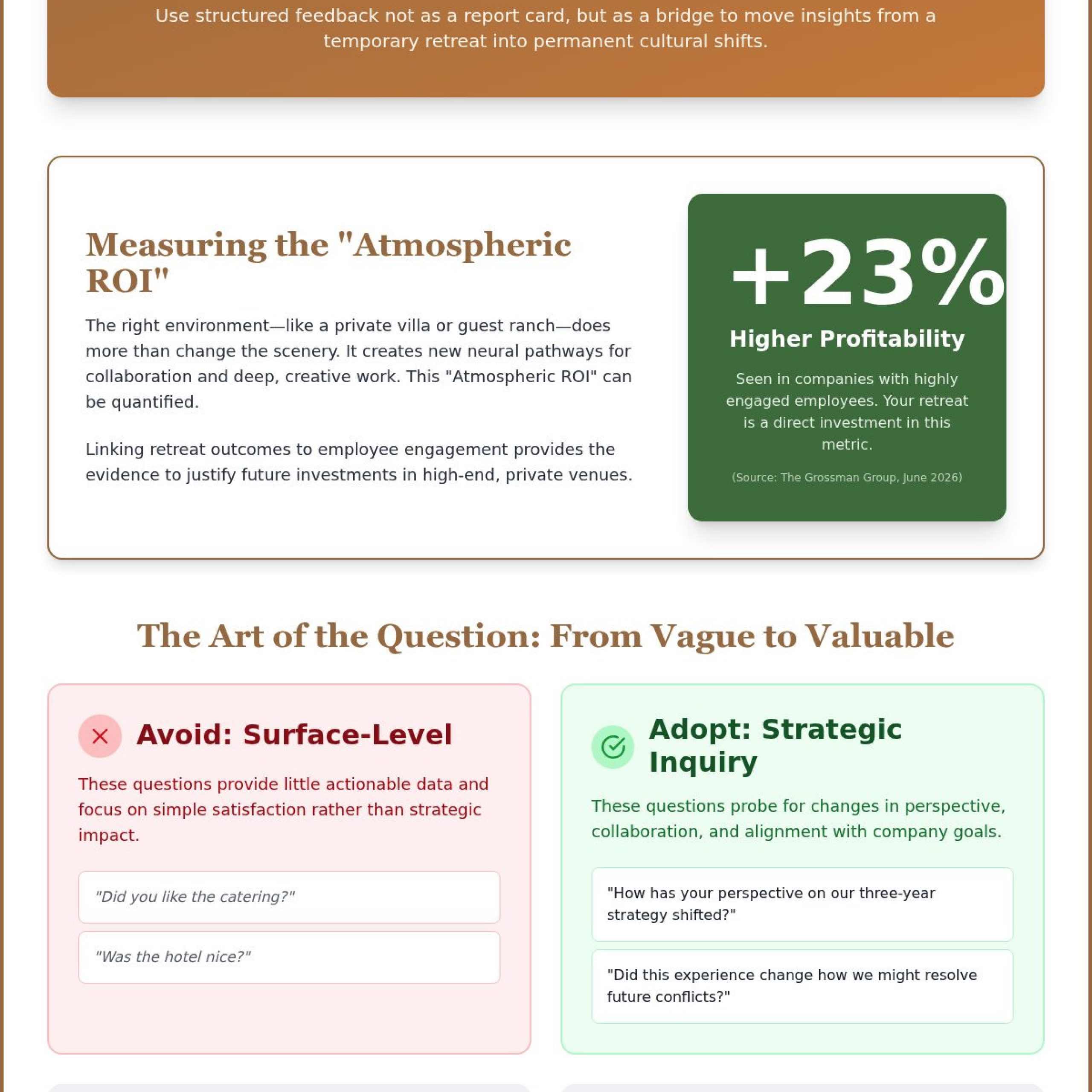 25 Essential Post-Retreat Employee Survey Questions to Measure ROI in 2026
