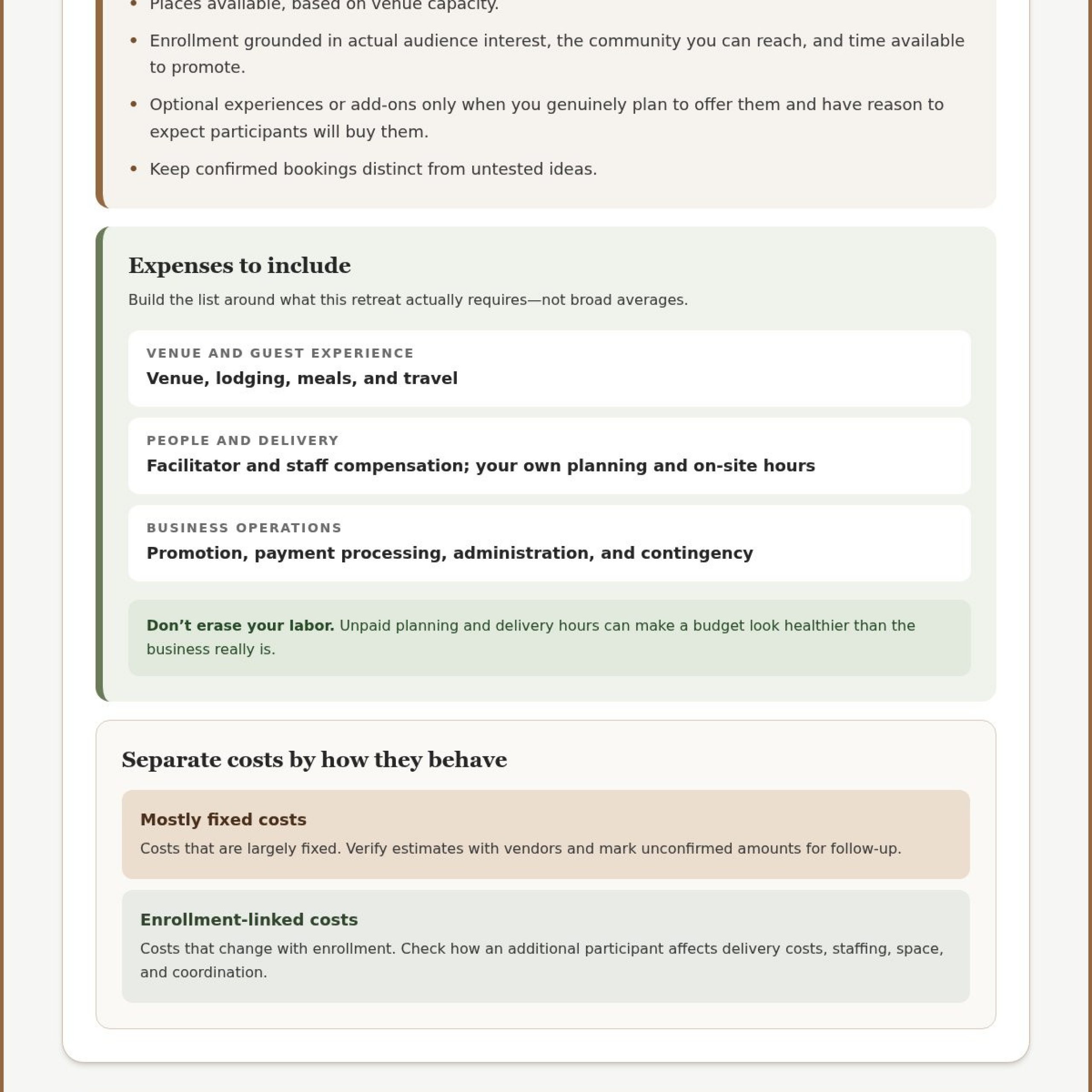 How to Make a Retreat Profitable: A Practical Guide for 2026